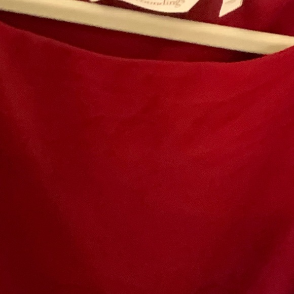Red Soft Surroundings long sleeve blouse in size large. - Picture 2 of 5